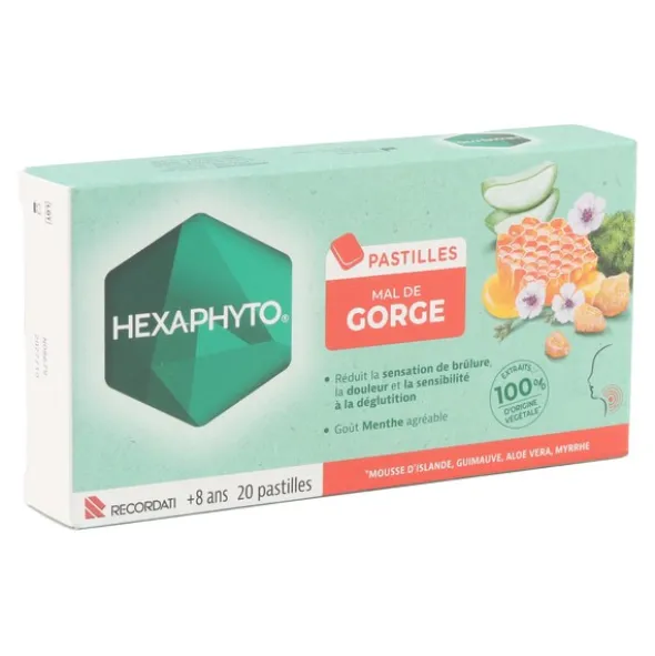 Hexaphyto Mal de gorge Pastilles