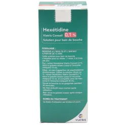 Hexétidine 0,1 % Viatris bain de bouche