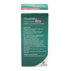 Hexétidine 0,1 % Viatris bain de bouche