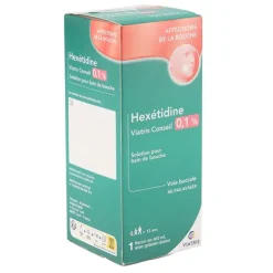 Hexétidine 0,1 % Viatris bain de bouche