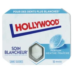 Hollywood chewing gum soin blancheur menthe fraîche