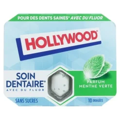 Hollywood chewing gum soin dentaire menthe verte