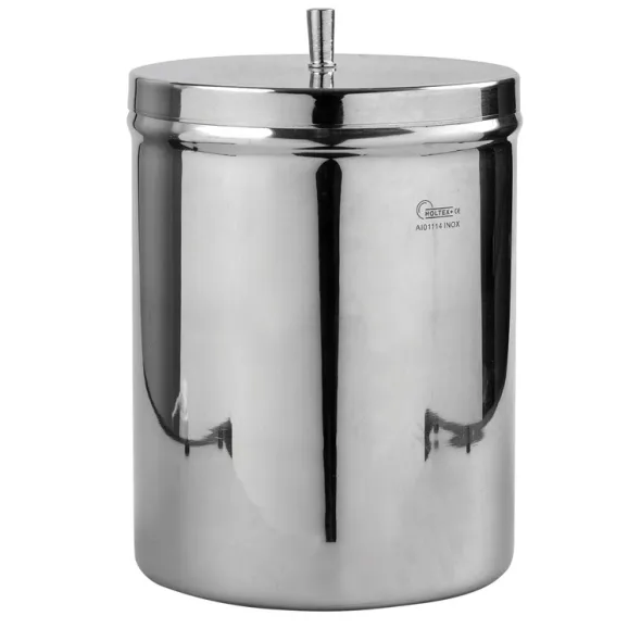Holtex boite à coton inox