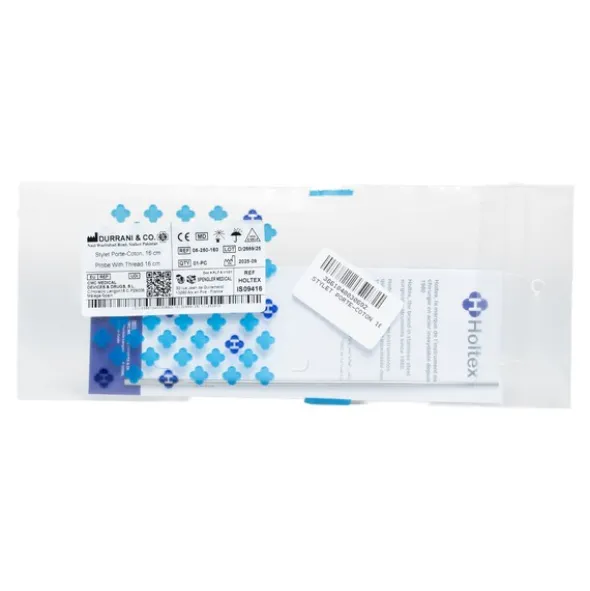Holtex Stylet porte-coton en acier inoxydable