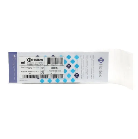 Holtex Stylet porte-coton en acier inoxydable