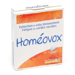 Homeovox Boiron comprimé Extinction de voix