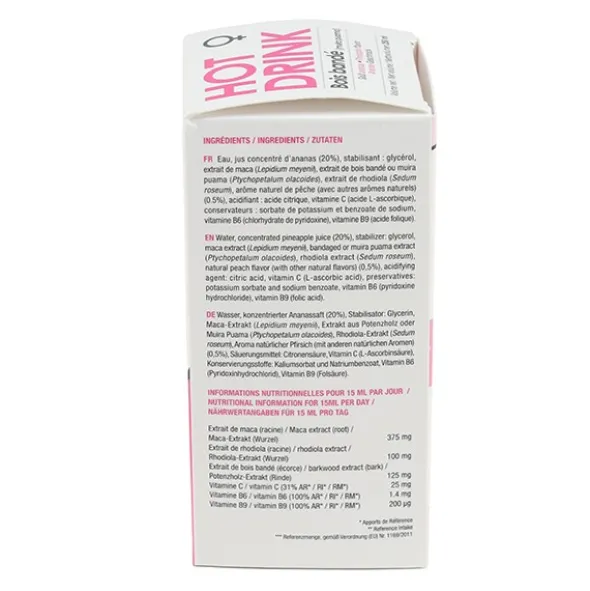 Hot Drink Bois Bandé Femme solution buvable