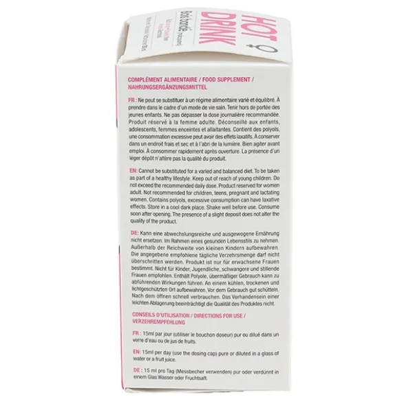 Hot Drink Bois Bandé Femme solution buvable