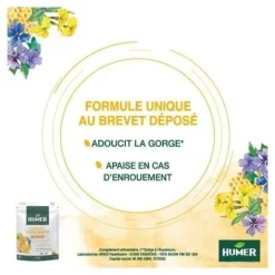 Humer Gommes gorge irritée