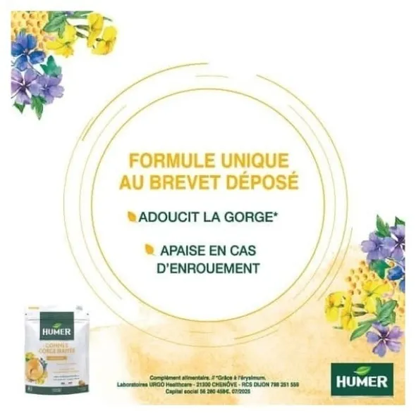 Humer Gommes gorge irritée