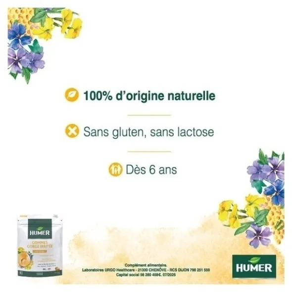 Humer Gommes gorge irritée