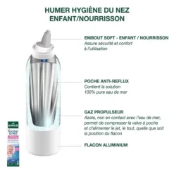 Humer Hygiène du Nez Bébé et Enfant spray nasal