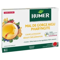 Humer Mal De Gorge Aigu Pharyngite Sans sucre