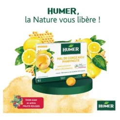 Humer Mal de gorge aigu Pharyngite Miel Citron pastilles
