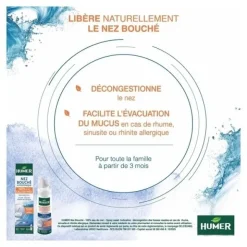 Humer Nez bouché spray hypertonique