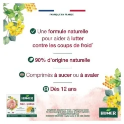 Humer Nez Gorge jour et nuit comprimés