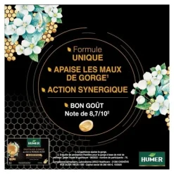 Humer Pastilles Gorge au miel Manuka et Gelée royale