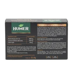 Humer Pastilles Gorge au miel Manuka et Gelée royale