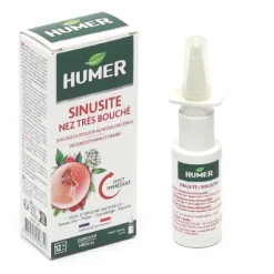 Humer Sinusite Nez très bouché spray nasal