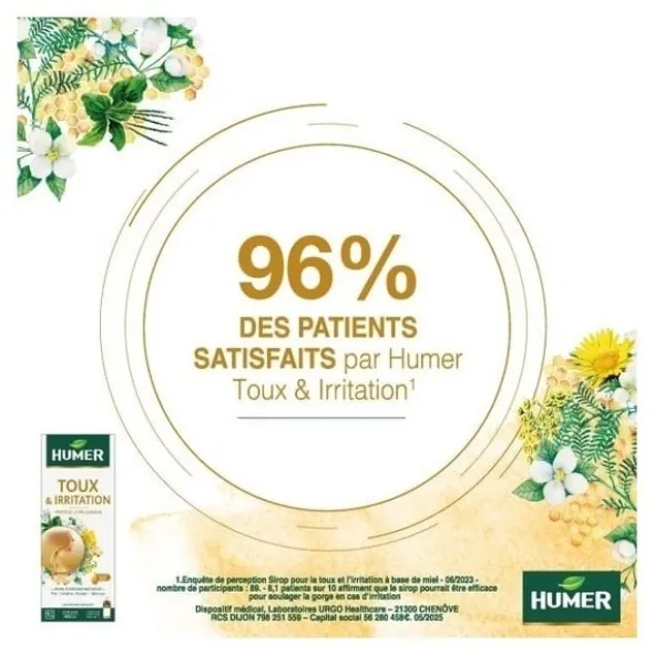 Humer sirop toux et irritation