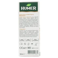 Humer sirop toux et irritation
