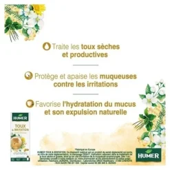 Humer sirop toux et irritation