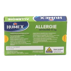 Humex Allergie Cétirizine 10 mg comprimé