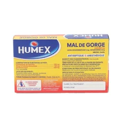 Humex mal de gorge menthe pastilles