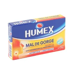 Humex mal de gorge menthe pastilles