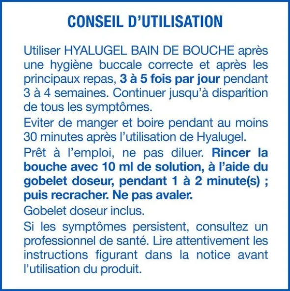 Hyalugel bain de bouche