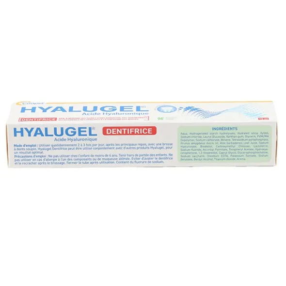 Hyalugel dentifrice