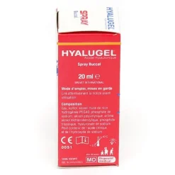 Hyalugel spray buccal aphte