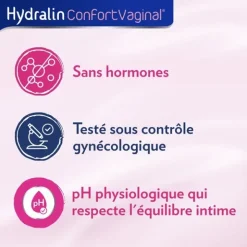 HydralinConfortVaginal gel vaginal hydratation et confort