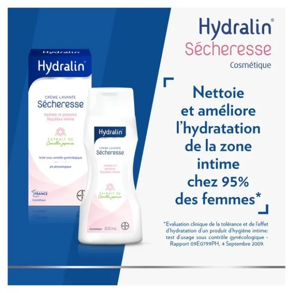 Hydralin Sécheresse Crème lavante