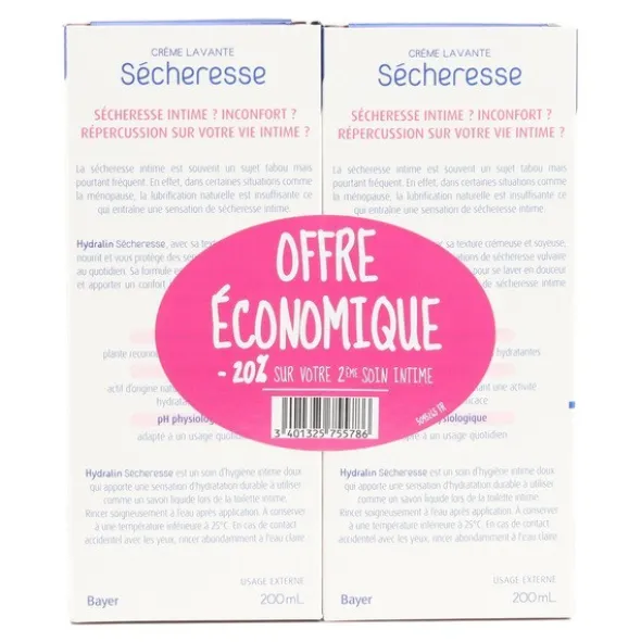 Hydralin Sécheresse Crème lavante