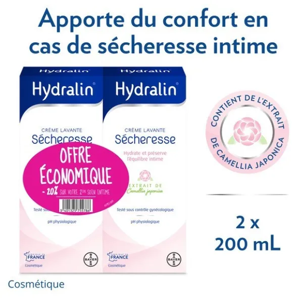 Hydralin Sécheresse Crème lavante