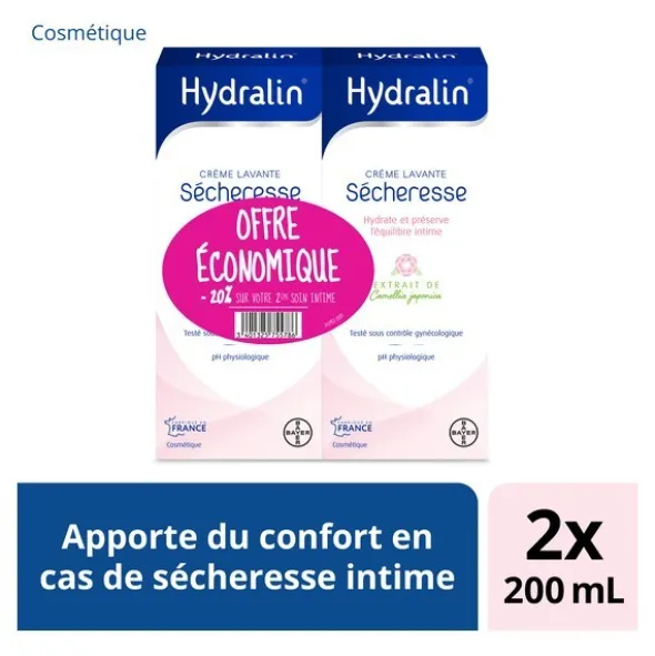 Hydralin Sécheresse Crème lavante
