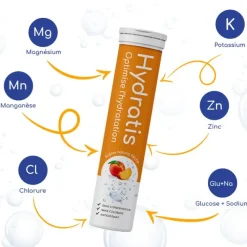 Hydratis Hydratation accélérée 20 comprimés effervescents
