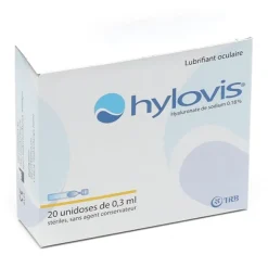 Hylovis collyre lubrifiant unidose
