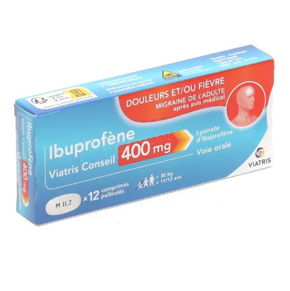 Ibuprofène 400 mg comprimé anti inflammatoire