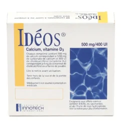 Ideos 500 mg/400 UI comprimés à croquer