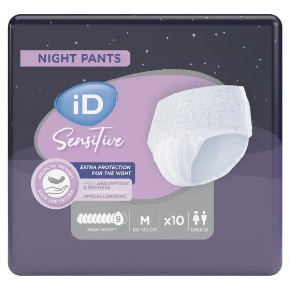 ID Pants Sensitive Maxi Night slips absorbants 9 gouttes