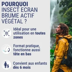 Insect Ecran Actif végétal Brume anti-moustiques