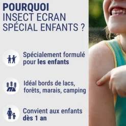 Insect Ecran Spécial Enfant Spray anti moustiques et tiques