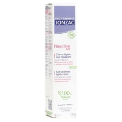 Jonzac Reactive AR Crème légère anti-rougeurs Bio