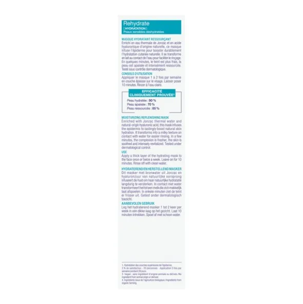 Jonzac Rehydrate masque hydratant ressourçant Bio