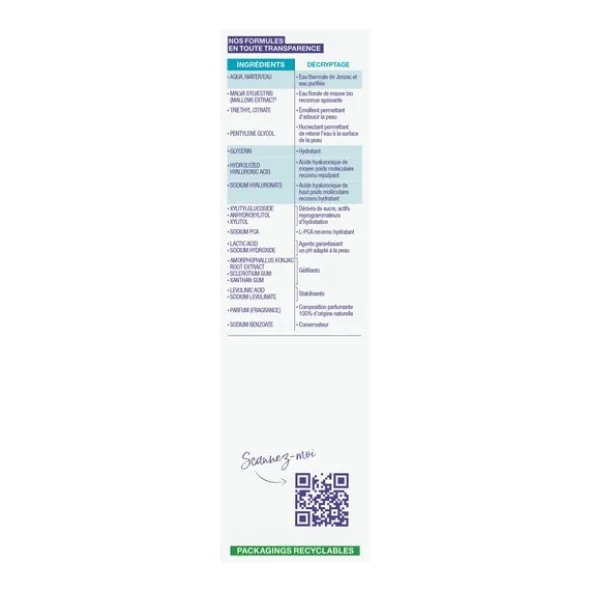 Jonzac Rehydrate sérum concentré hydratant Bio