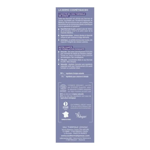 Jonzac Rehydrate sérum concentré hydratant Bio
