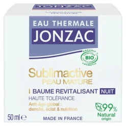 Jonzac Sublimactive Baume revitalisant nuit Bio