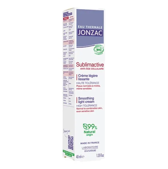 Jonzac Sublimactive Crème légère lissante Bio